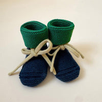 Hvid Baby Slofjes 100% Merinowol