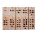 Wooden Story Wooden Number Tracking Board with Balls