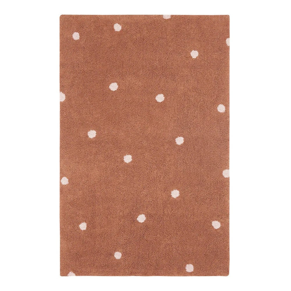 Lorena Canals Vloerkleed Mini Dot Chestnut