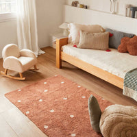 Lorena Canals Vloerkleed Mini Dot Chestnut