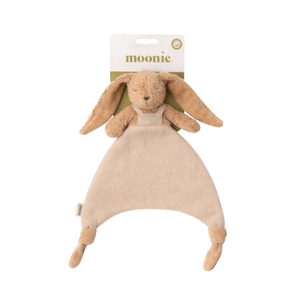 Moonie Doudou Bunny knuffeldoekje van linnen en biologisch katoen in Cappuccino