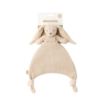 Moonie Doudou Bunny knuffeldoekje van linnen en biologisch katoen in Sand