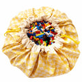 Play and Go Storage Bag Play Mat Vichy Yellow