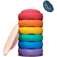 Stapelstein®  Set Water Lily 6 + 1 Balance Board en 1 Mini