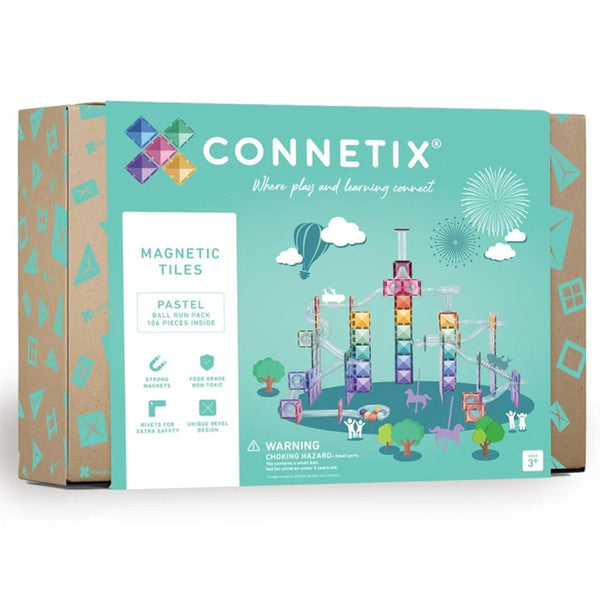Connetix Ball Run Pack Pastel – magnetische tegels 106 stuks