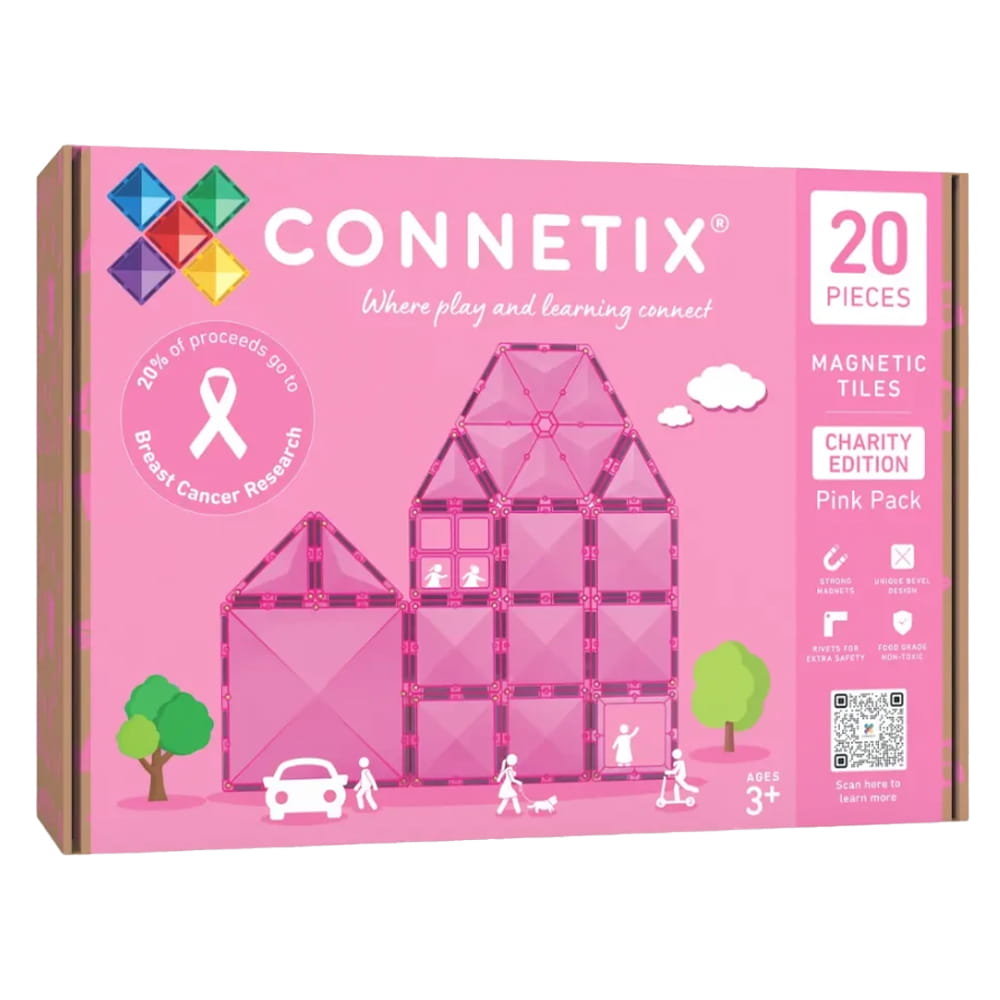 Connetix Charity Pack Pink - magnetische tegels 20 stuks