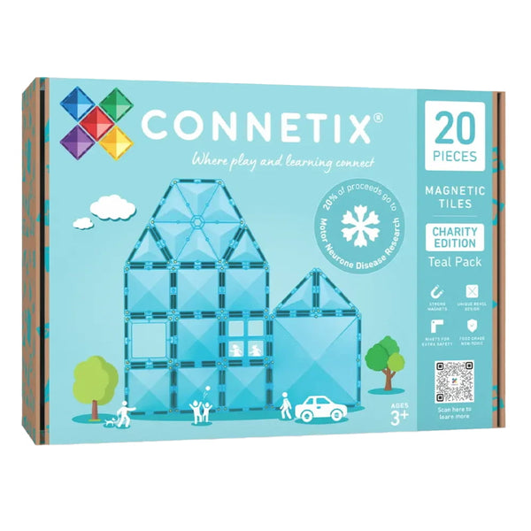 Connetix Charity Pack Teal - magnetische tegels 20 stuks