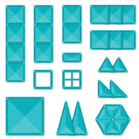 Connetix Charity Pack Teal - magnetische tegels 20 stuks