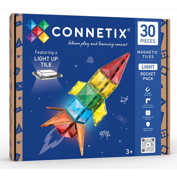 Connetix Light Rocket Pack - magnetische tegels 30 stuks