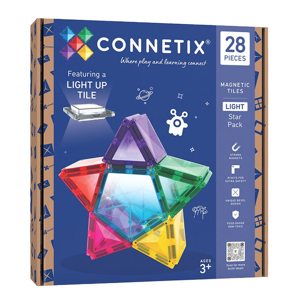 Connetix Light Star Pack – magnetische tegels 28 stuks