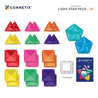 Connetix Light Star Pack – magnetische tegels 28 stuks