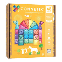 Connetix Castle Pack Glitter – magnetische tegels 48 stuks