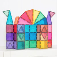 Connetix Castle Pack Glitter – magnetische tegels 48 stuks