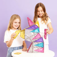 Connetix Unicorn Pack Glitter – magnetische tegels 56 stuks