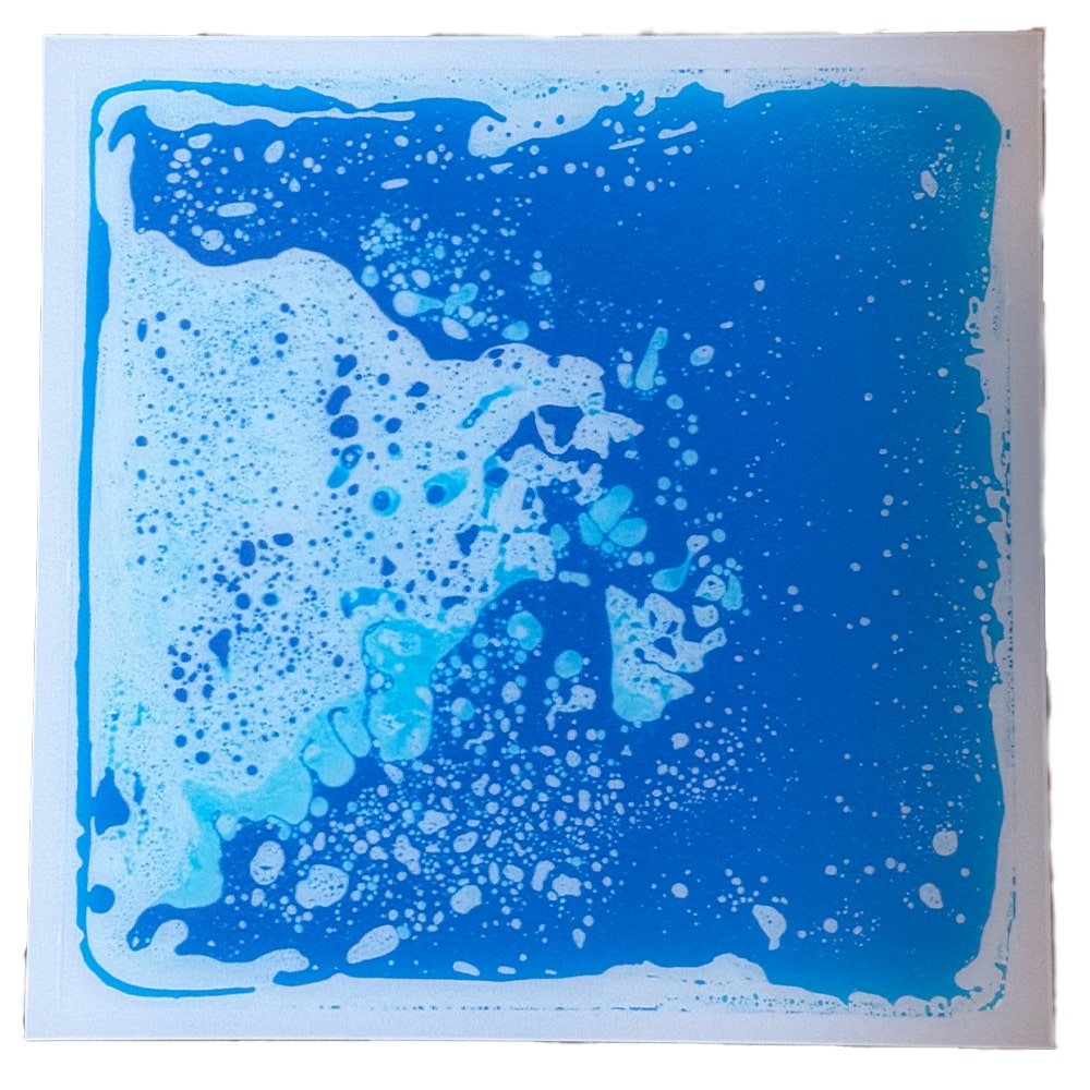 Eduplay Sensorische Vloeibare Tegel Vierkant - Blauw