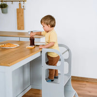 Ette Tete Leertoren Step'n Sit Silver-Gray With Extra Support