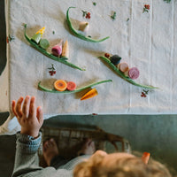 Grapat Veggies – 12 houten groenten – spelen met de set – sfeerfoto 1