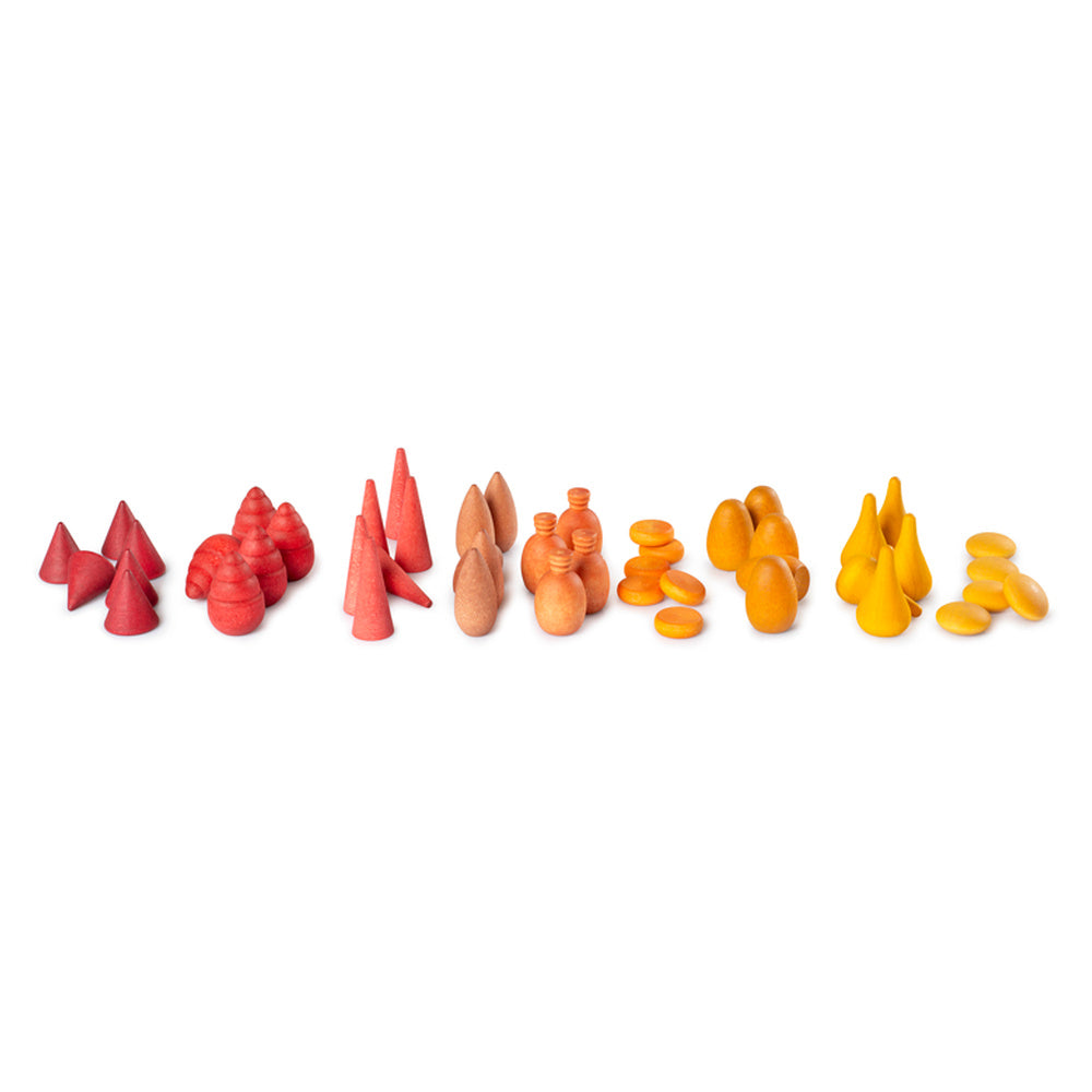 Grapat Warm Mandala Mix – 81 houten vormen – volledig product