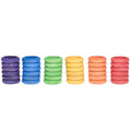 Grapat Rings Rainbow 6 colors - 36 Pieces