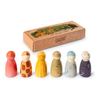 Grapat Animal Crew - 6 Houten Nins - compleet productoverzicht