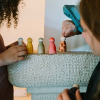 Grapat Animal Crew - 6 Houten Nins - spelen met de set, sfeerfoto 1