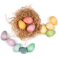Grapat Houten Eieren Pastel - 12 Stuks