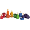 Grapat Houten Nins® Poppetjes met Bakjes en Schijfjes