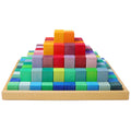 Grimm’s Blokken Piramide Groot - 100 stuks