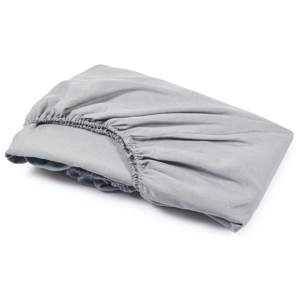 Kideo Essentials Linnen Hoeslaken Ledikant 100% Bio - 120x60cm White