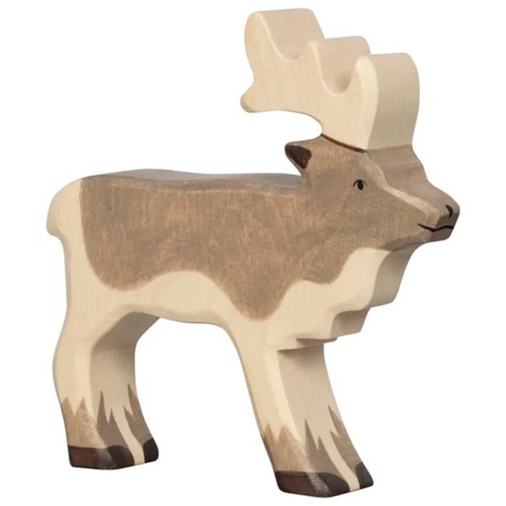 Holztiger Rendier - 14cm