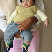 Hvid Baby Slofjes 100% Merinowol