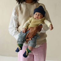 Hvid Baby Slofjes 100% Merinowol