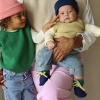 Hvid Baby Slofjes 100% Merinowol