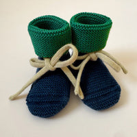 Hvid Baby Slofjes 100% Merinowol