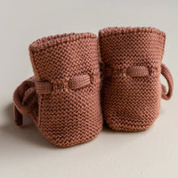 Hvid Baby Slofjes 100% Merinowol