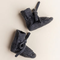 Hvid Baby Slofjes 100% Merinowol