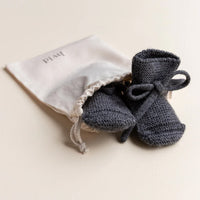 Hvid Baby Slofjes 100% Merinowol