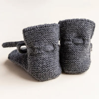 Hvid Baby Slofjes 100% Merinowol