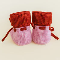 Hvid Baby Slofjes 100% Merinowol