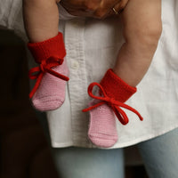 Hvid Baby Slofjes 100% Merinowol
