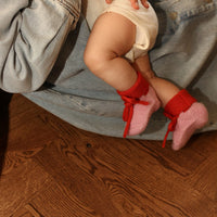 Hvid Baby Slofjes 100% Merinowol
