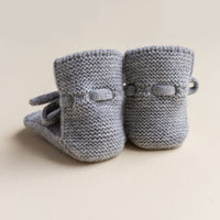 Hvid Slofjes - Grey Melange Hvid