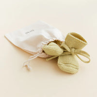Hvid Baby Slofjes 100% Merinowol