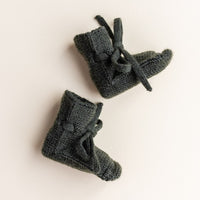Hvid Baby Slofjes 100% Merinowol