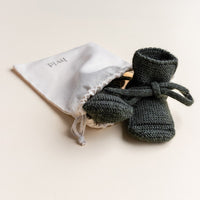 Hvid Baby Slofjes 100% Merinowol
