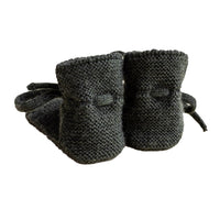 Hvid Baby Slofjes 100% Merinowol