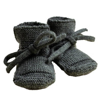 Hvid Baby Slofjes 100% Merinowol
