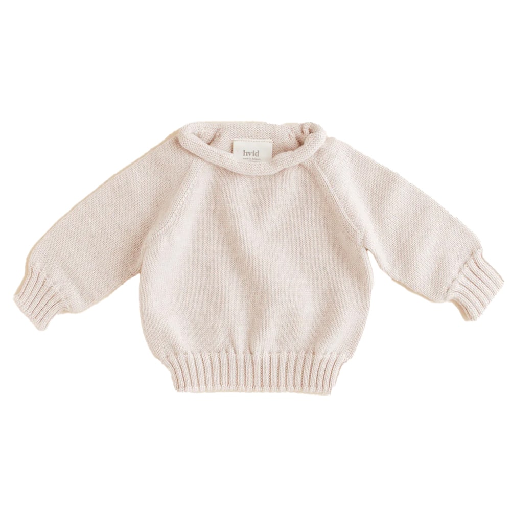 Hvid Trui Georgette 100% Merinowol