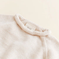 Hvid Trui Georgette 100% Merinowol