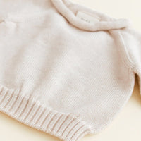 Hvid Trui Georgette 100% Merinowol
